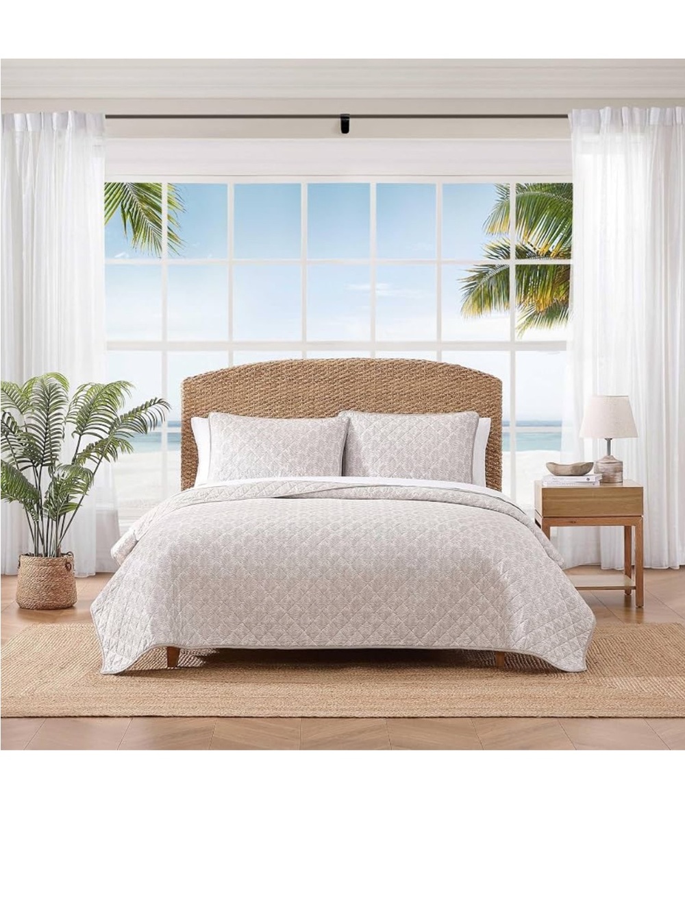 Tommy Bahama - King Quilt Set, Super Soft Bedding with Matching Shams, Coastal